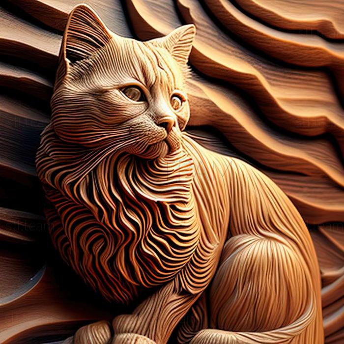 3D модель Горец кошка (STL)